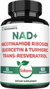 Satoomi NAD Supplément pour les femmes - NAD Nicotinamide Riboside Resvératrol 900mg, Quercetin, Turmeric, Astragalus, Ginseng, Vitamine D3, Vitamine C - 60 Compte