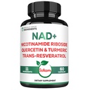 Satoomi NAD Supplement for Women - NAD Nicotinamide Riboside Resveratrol 900mg, Quercetin, Turmeric, Astragalus, Ginseng, Vitamin D3, Vitamin C - 60 Count