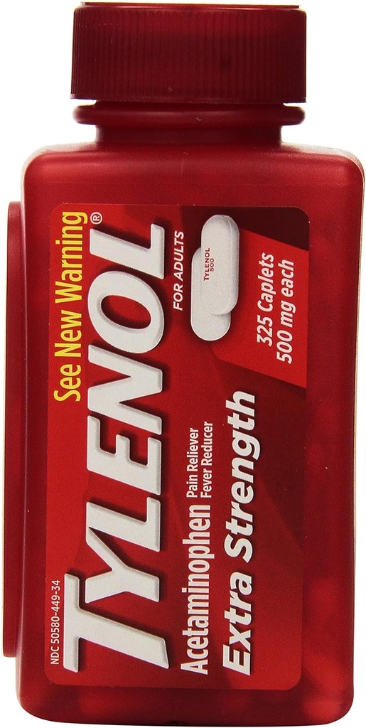 Tylenol Acétaminophène extra-résistance 500 Mg 325 Caplets