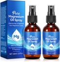 Pure Magnesium Oil Spray,100% Pure & Natural Organic Magnesium Oil Spray, Easy to Use(4 Fl.Oz Set)
