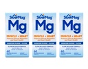 Lent Mag Chlorure de magnésium et Calcium, 60 comprimés chacun (Paquet de valeur de 3)