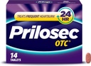 Prilosec OTC, Omeprazole Retardé la libération 20mg, Réducteur acide, traite les brûlures d'estomac fréquentes pour 24 heures de soulagement, toute la journée, toute la nuit*, Médecine des brûlures d'estomac, 20mg, 14 comprimés