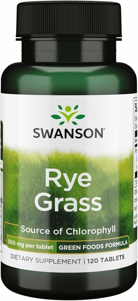 Swanson Rye Grass 500 Milligrammes 120 Tabs