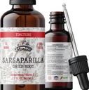 Teinture de Sarsaparilla, extrait de Sarsaparilla biologique (Smilax Medica) Racine séchée, non-OGM dans la glycérine végétale biologique pressée à froid 2 oz, 670 mg