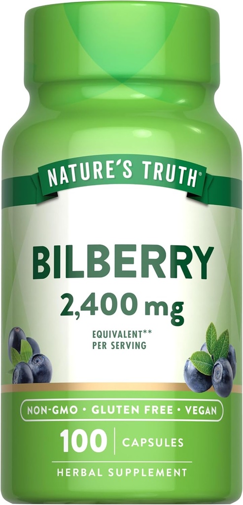 La vérité de la nature Capsules d'extrait de baies de bil.