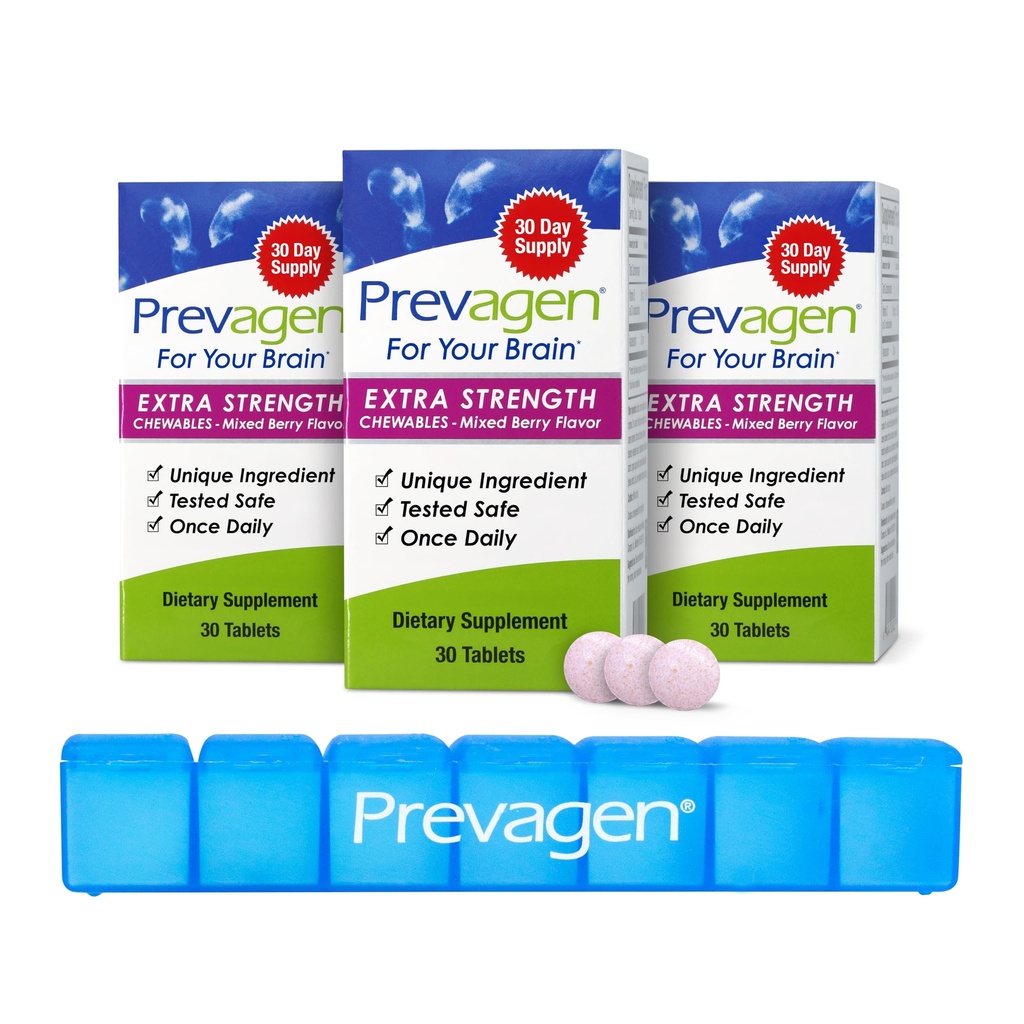 Prévagen Extra Strength Mixte Berry Chewables - 90 comprimés (3 mois d'approvisionnement)