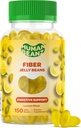 Fiber Jelly Bean Gummies pour adultes, Supplément de fibre pour la santé digestive, Gummy de fibre végétarienne, 150 Jellybeans