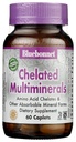 Bluebonnet Nutrition Multiminéraux chélatés de haute puissance, minéraux chélatés d'Albion, sans soja, sans gluten, non-OGM, certifié Casher, sans laiterie, 60 capsules, 20 portions