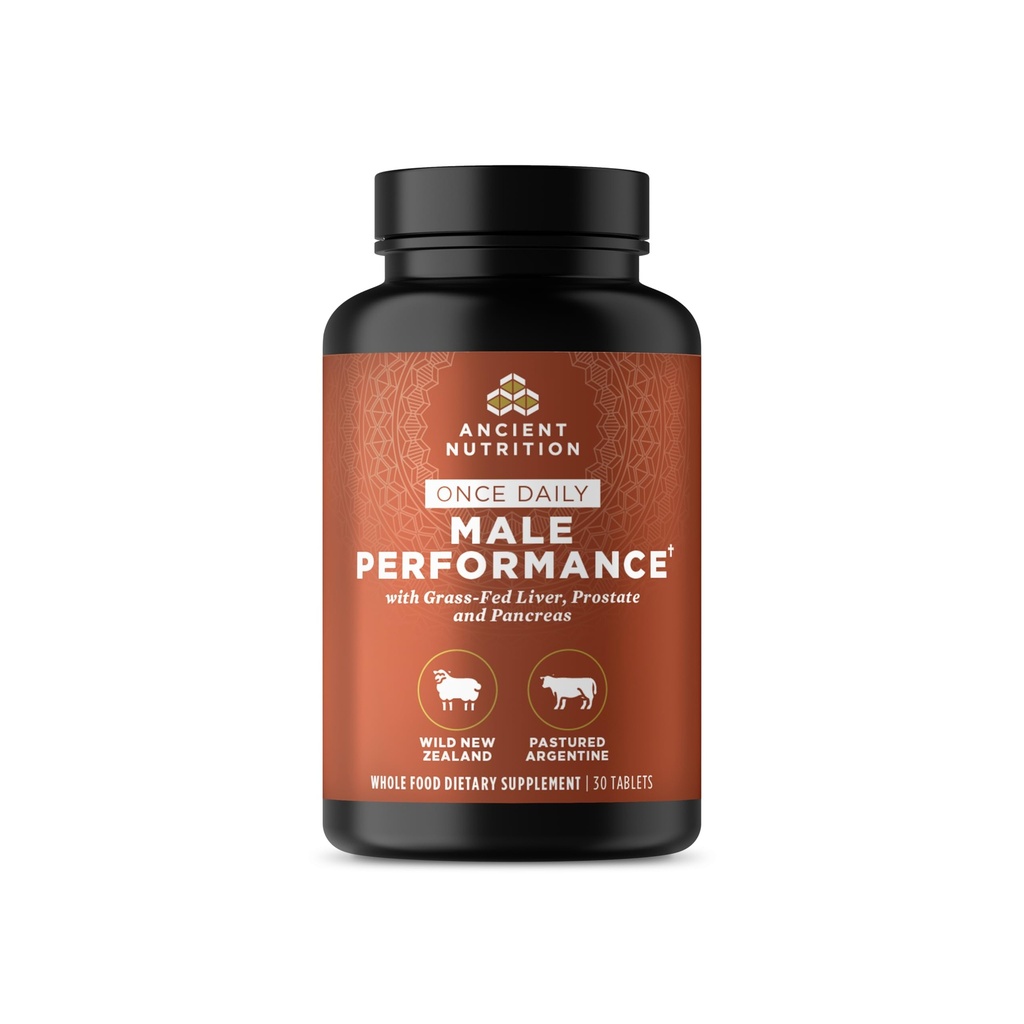 Compléments d'organes nutritionnels anciens pour les hommes, une fois par jour, capsules de complexe d'organes gras et sauvages, foie, prostate, pancréas soutient la performance masculine, le vieillissement en santé, 30 Ct