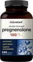 Pregnenolone 100mg, 240 Capsules | 99% Purity, Micronized Grade for Higher Absorption, Plant Based – Natural Precursor, Brain, & Immune Health Supplement – Non-GMO, Soy Free