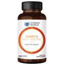 Vitamine World Digest-13 Multi-enzyme, 1010mg Mélange d'enzymes digestives avec Amylase, Bromelain, Papain & Lipase pour la digestion et l'absorption, Enzymes digestives pour la Bloating & Gas, 120 Caplets
