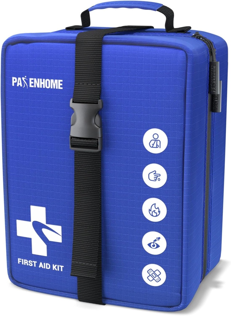 Professional 506 PCS Trousse de premiers soins – 4-en-1 Trousse médicale d'urgence amovible pour la maison, la voiture, le voyage, le camping, la randonnée, le lieu de travail, le véhicule et l'extérieur, grande trousse de premiers soins Survie