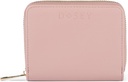 Dosey Wellness Wallet Travel Pill Organizer & Easy-Slide Pill Pouches - Cuir végétalien lisse avec 4 poches de pilules hermétiques pour le stockage et la protection Med - Élégant Med Organizer (Rose), version améliorée