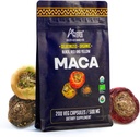Capsules de Maca Noir, Rouge et Jaune Premium l 3000mg Servant pour des niveaux d'énergie et des performances physiques accrus l Powerful Antioxydant & Immune System Booster l 100% Natural and Organic l Andes