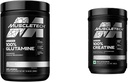 MuscleTech Creatine Poudre monohydratée Platine Pure Micronised Muscle Recovery + Builder & owder 100% Pure L Glutamine Poudre