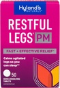 Les jambes reposées de Hyland PM, formule de nuit, calme les jambes agitées pour que vous puissiez dormir, 50 comprimés à dissolution rapide (paquet de 3)