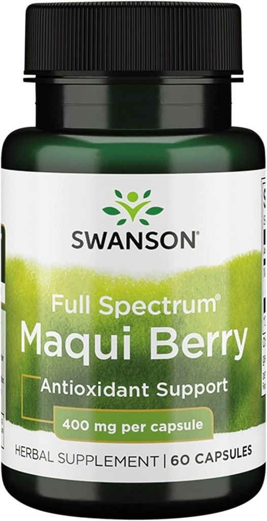 Swanson Full Spectrum Maqui Berry 400 Milligrammes 60 Capsules