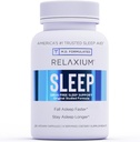 Relaxium Sleep Aid, 14 jours d'approvisionnement, Non-Habit Forming, Supplément diététique pour mieux dormir, sans drogue, anti-stress, avec Magnésium, Melatonine, GABA, Camomile, Fabriqué aux États-Unis (28 Capsules végétaliennes)