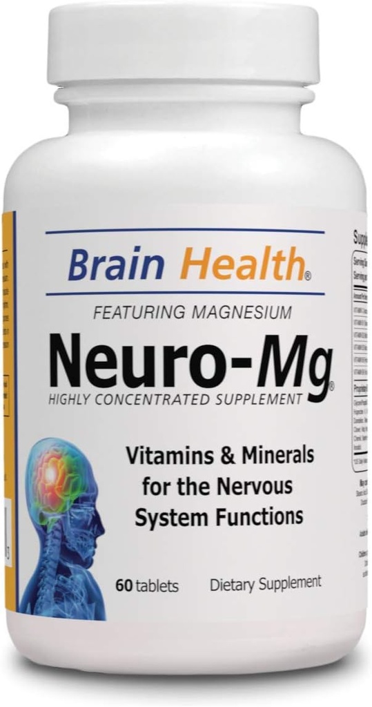 Santé cérébrale Neuro MG Supplément alimentaire 100% naturel - 60 comprimés