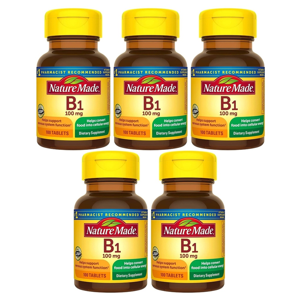 Nature Made B1 100 Mg 100 Count (5 Pack)