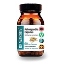 DR WAKDE'S Ashwagandha Capsules (Ginseng indien, Withania somnifera, 60 capsules de légumes, supplément à base de plantes, plante ayurvédique, tout naturel, végétalien)