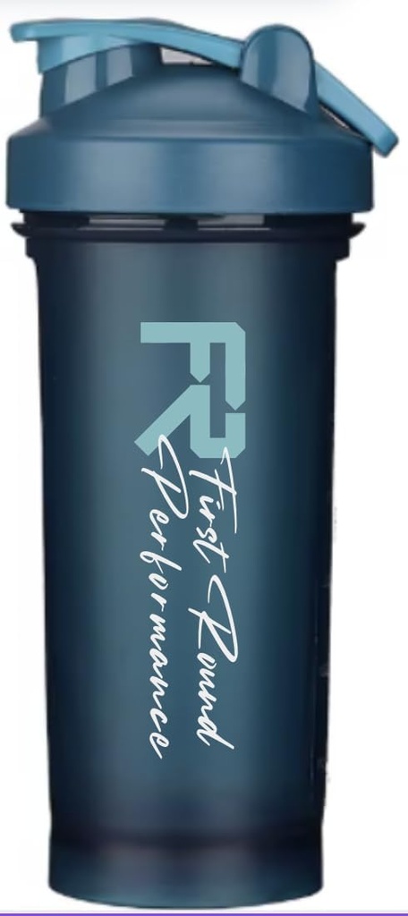 Bouteille de shaker protéinique de 20 oz, tasse de shaker pour boissons protéinées et pré-entraînement (Teal)