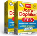 Formules de Jarrow Jarro-Dophilus EPS - 5 milliards d'organismes par portion - 120 capsules végétatives enrobées d'entérique, probiotique multiforme - Santé intestinale et immunitaire, 120 Nombre (paquet de 2)