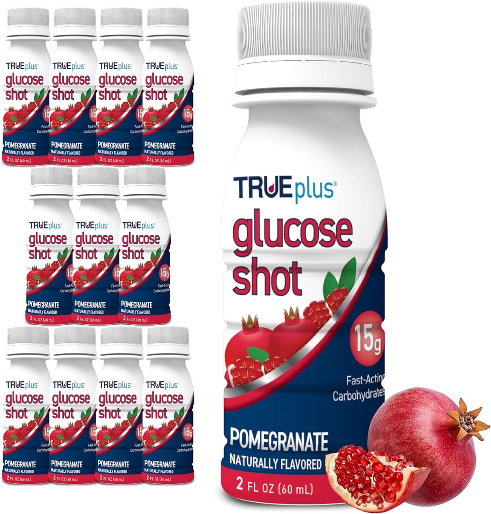 TRUEplus Glucose Shots 12 Bottles - Pomegranate