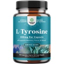 Forme libre L Tyrosine 500mg Capsules - Supplément L-Tyrosine haute résistance pour l'énergie mentale et le soutien de la focalisation - Supplément nootrope acide amino pour l'attention de la focalisation de l'humeur et la performance cognitive