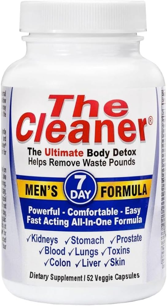 The Cleaner Detox, 52 capsules, puissante formule pour hommes de 7 jours, formule complète de nettoyage pour les hommes, soutenir la santé digestive