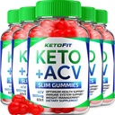 (5 Pack) Ketofit ACV Gummies Advanced 1000mg, KetoFit Keto + ACV Gestion du poids Gummies vinaigre de cidre de pomme Keto Fit Dietary Supplément Ketofit Gummies Avis Vitamine B12 B6 (300 Gummies)
