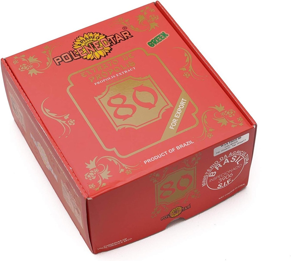 Brésil Extrait de propolis d'abeille verte 80 (30ml) - 24 bouteilles