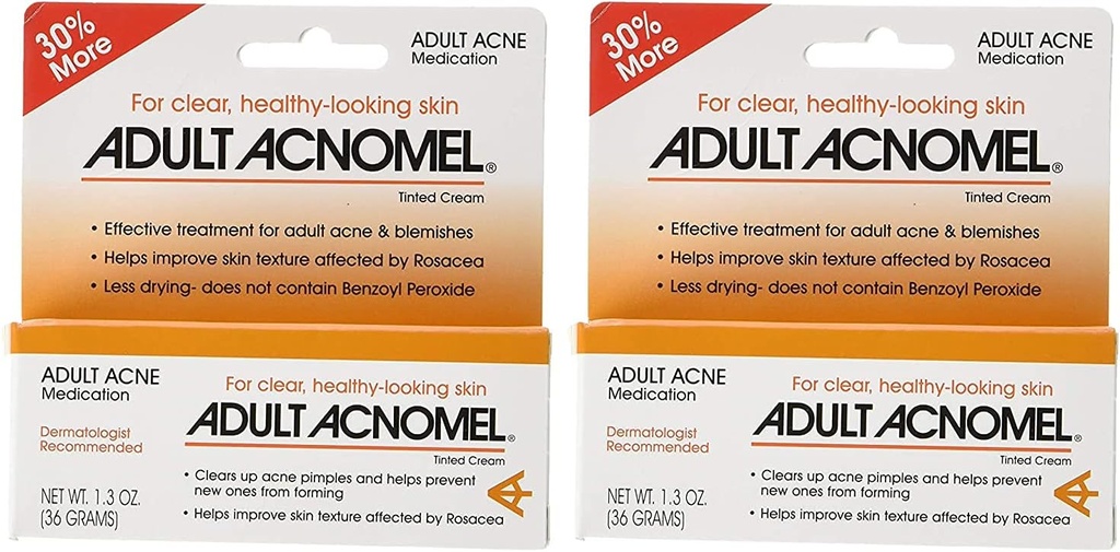 Médicaments pour adultes à base d'acné Acnomel 1,3 Oz (paquet de 2)