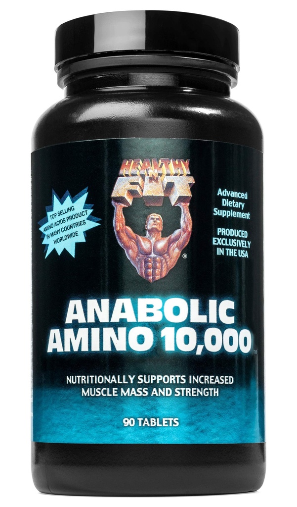 Amino anabolique, 10 000, 90 comprimés, bouteille