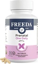 FREADA Vitamine prénatale - Casher Prénatal - Vitamines prénatales avec fer, acide folique prénatal, choline, vitamine D - Une prise en charge quotidienne de la multivitamine prénatale pour les femmes enceintes et allaitantes (100)