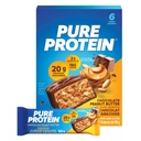 Barres de protéines pures, sans gluten, barres de snack, beurre d'arachide au chocolat, 50 grammes, 6 comtes, {importées du Canada}