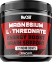 Magnésium L-Thréonate avec la mousse de mer d'Irlande, L-Theanine et plus - 90 Capsules - Avantages impressionnants pour l'humeur de soutien, la santé cérébrale, la production d'énergie, la capacité de se souvenir, Focus