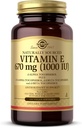 Solgar Vitamine E 670 mg (1000 UI) - 100 softgels végétaliens - Antioxydant naturel - Non-OGM, sans gluten - 100 portions
