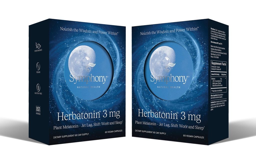 3mg - La première plante naturelle Melatonine aide au sommeil des adultes, rythmique circadien soutien pour Jet Lag, travail posté, sans sommeil général - 120 capsules végétales pures (120 jours d'approvisionnement)
