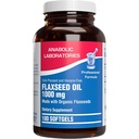 Huile de lin biologique pressée à froid 1000mg de softgels - Huile de lin biologique non OGM riche en oméga 3 6 9 pour les bienfaits du corps entier - Supplément Oméga 3 sans poisson (180 softgels)