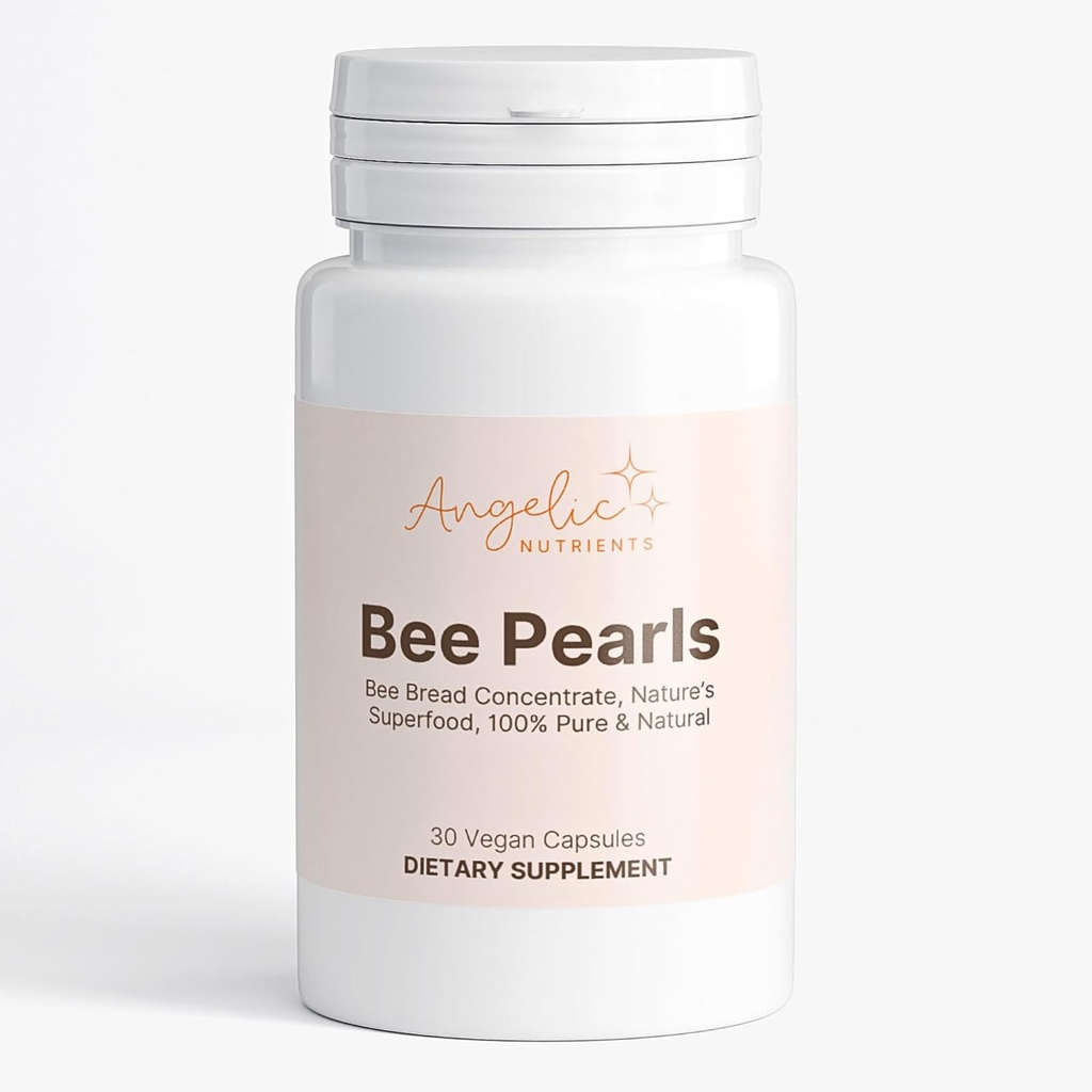 Supplément de pain d'abeille, 700mg, 30 Capsules, Perle d'abeille naturelle
