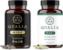 Qualia Life Sciences Bundle Qualia Mind & Qualia NAD+ Capsule de supplément de cerveau pour mémoire, focus et concentration, peut stimuler NAD+ Niveaux jusqu'à 50%