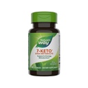 Nature's Way 7-KETO, DHEA Métabolite, supplément de soutien au métabolisme*, 25 mg de puissance par portion, 60 capsules