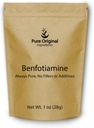 INGRÉDIENTS ORIGINAUX DE PURE Benfotiamine (1 oz) Toujours pur, sans remplissage ni additifs