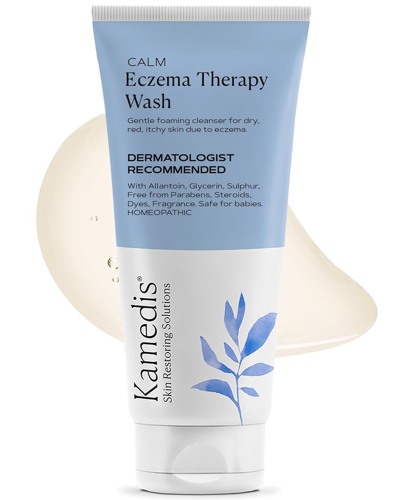 KAMEDIS Eczema Thérapie Laver le corps pour la peau sèche, démangeaison et sensible. Gel de bain. SLS, Parabens & Fragnance Free. Lavage du corps hydratant pour les bébés et les adultes