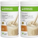Herbalife Formule 1 Mélange de Shake alimentaire - Boîte de 2, 500g Chaque - Herbalife Shake - Herbalife Protéine Poudre - Herbalife Perte de poids Remplacement des repas (Banane - Banane)
