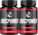LIVORKA Erecpower Multivitamin Male Performance Capsules pour la santé masculine, formule avancée - 120 capsules (2 mois d'approvisionnement) - Pack de 2