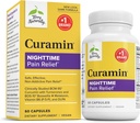 Terry naturellement Curamin Nighttime - Curcumin & DLPA Capsule Supplément - Supplément non-OGM pour soutenir le sommeil et la relaxation sains - Supplément à base de plantes avec la mélatonine - 60 Capsules