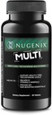 Nugenix Multivitamine pour hommes, multivitamine et soutien de testostérone - 19 vitamines et minéraux, soutient la testostérone libre, le cortisol d'équilibre, favorise la production d'oxyde nitrique, le flux sanguin - 60 comprimés