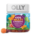 OLLY Enfants Multivitamines et Gommy probiotiques, Soutien digestif, Vitamines A, D, C, E, B, Zinc, Supplément à croquer, Berry Aromatisé, 35 jours d'approvisionnement - 70 Comte